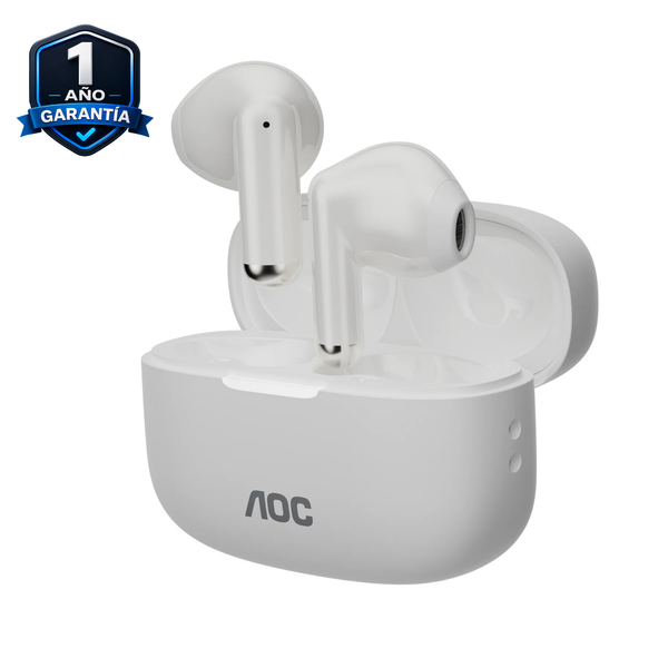 Auriculares Bluetooth AOC con Estuche de Carga