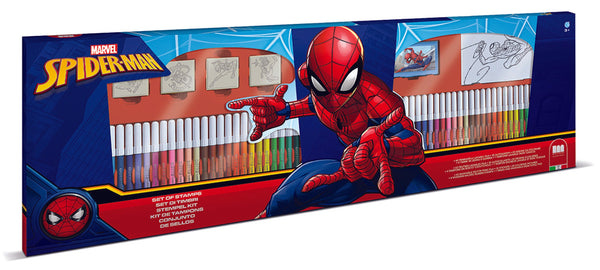 Set de Marcadores y sellos Spiderman – 60 colores