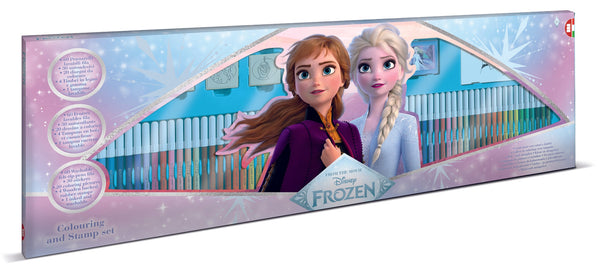 Set de Marcadores y Sellos Frozen - 60 Colores