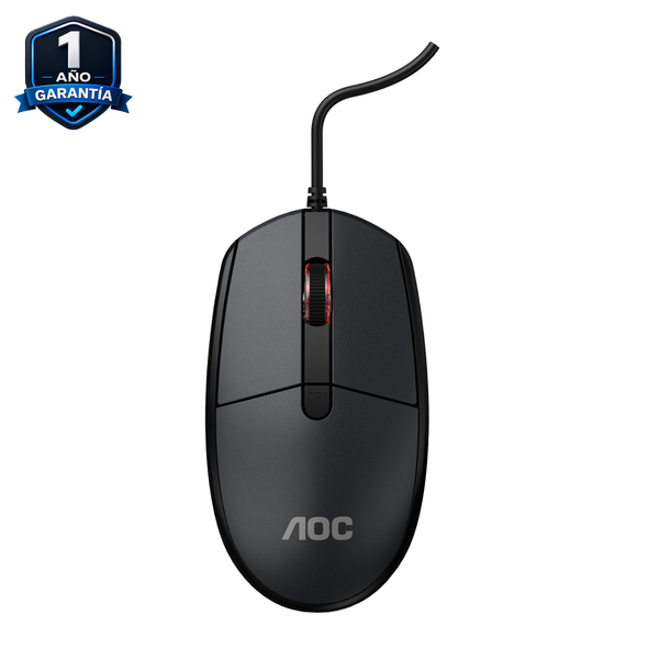 Mouse de Oficina con Cable MS130B/LA – USB Ergonómico 2000 DPI