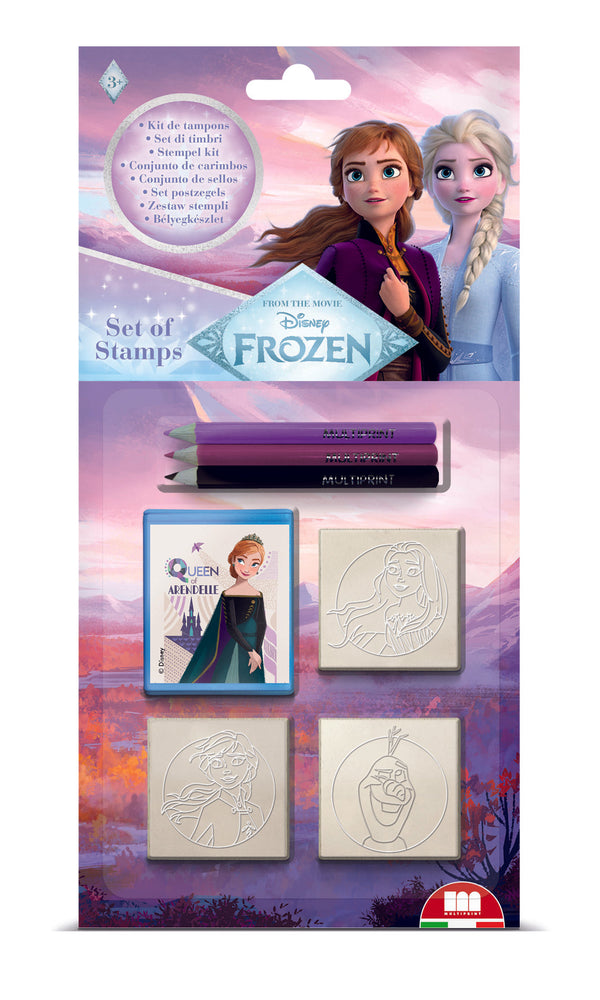 Set de Sellos y colores Frozen
