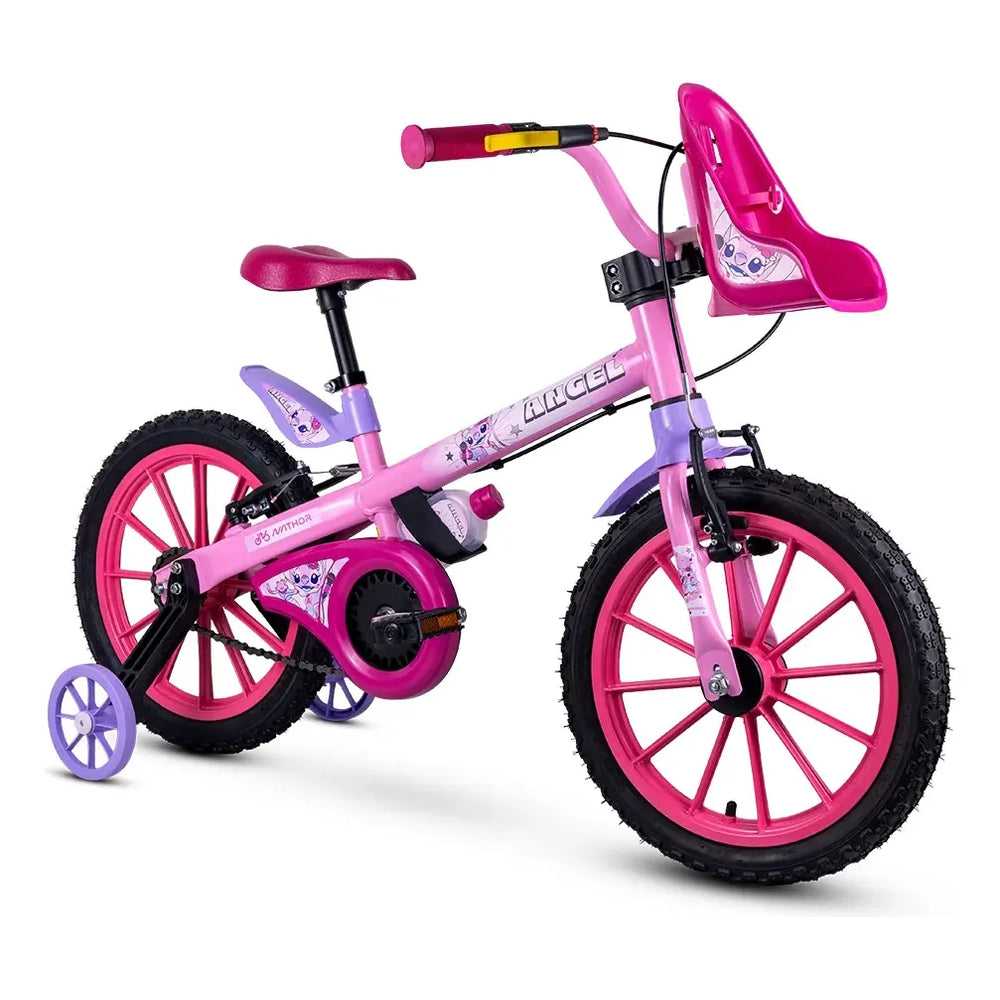 Bicicleta Infantil Angela Rodado 16 | Con Rueditas y Asiento para Muñeca