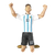 Figura de acción Lionel Messi – Selección Argentina #10 (20 cm)