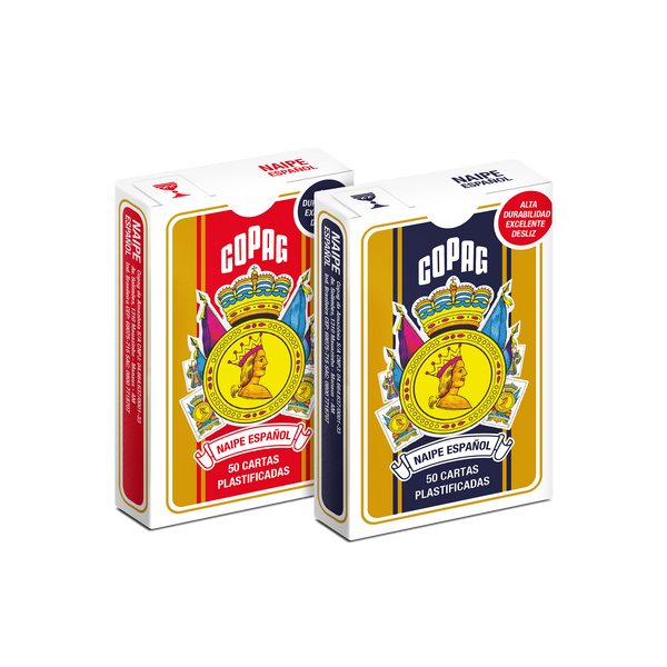 Naipes Españoles Copag - 50 Cartas 100% Plastificadas
