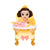 Muñeca Baby Bella con Silla Real Disney Princess