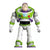 Muñeco articulado de Buzz Lightyear con su clásico traje espacial blanco, verde y morado, ideal para recrear aventuras de Toy Story