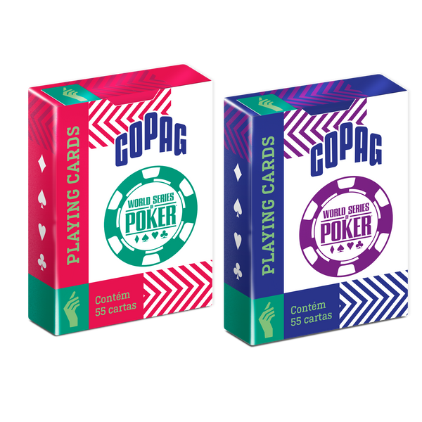 Cartas Copag WSOP 100% Plástico Poker Size - Naipes Profesionales
