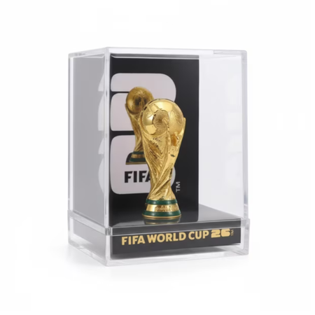 Copa Mundial FIFA 2026 en Caja Acrílica – Réplica Coleccionable de Metal Premium